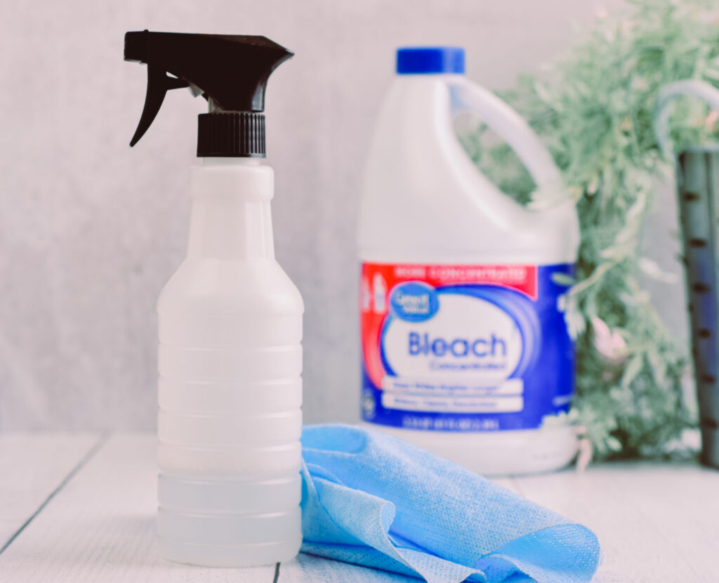 bleach solution